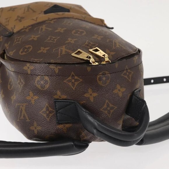 LOUIS VUITTON Monogram Reverse Palm Springs PM Backpack M44870 LV Auth BA5723 - Picture 7 of 16